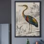 Vintage Crane Heron Illustration Art Print, thumbnail 2 of 7