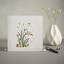 Luxury Handmade Floral Greetings Card Pack Of Four, thumbnail 3 of 5