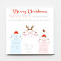 Merry Christmas Family Christmas Cat Card, thumbnail 1 of 3