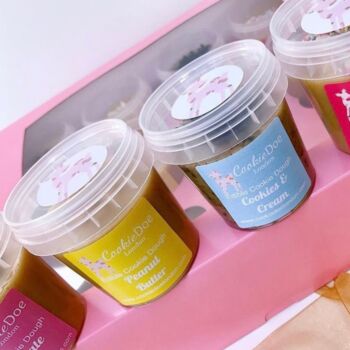 Mini Edible Cookie Dough Pots X Ten Choose Your Flavour, Chocolate Chip, Chocolate, 5 of 5