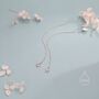 Sterling Silver Starfish Long Ear Threaders, thumbnail 3 of 10