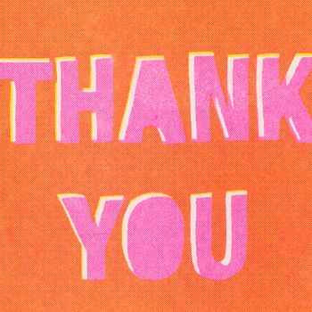 Thank You Risograph Card, 2 of 2