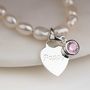 Personalised Children's Pearl Birthstone Bracelet, thumbnail 1 of 6