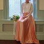 Long Satin Bridal Skirt, thumbnail 5 of 5