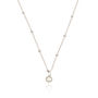 Rose, Silver Or Gold Single Pearl Satellite Necklace, thumbnail 6 of 10