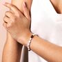 Blue Semi Precious Stone And Pearl Bracelet In Silver, thumbnail 2 of 4