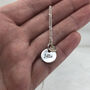 Personalised Silver And 9ct Solid Gold Heart Necklace, thumbnail 3 of 12