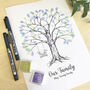 Family Fingerprint Tree, Christening Tree, thumbnail 3 of 4