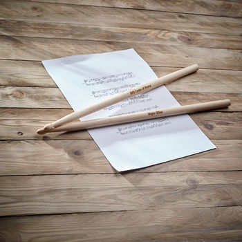 Personalised Set Of Wooden Drum Sticks, 4 of 6
