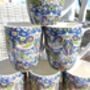 Set Of Six Aspen Mugs In Blue Strawberry Thief Design, thumbnail 5 of 12