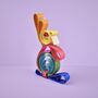 Upcycled Wooden Easter Rabbit Decoration, thumbnail 1 of 3