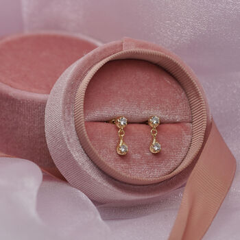 Bridesmaid Proposal | Droplet Sterling Silver Earrings, 3 of 10