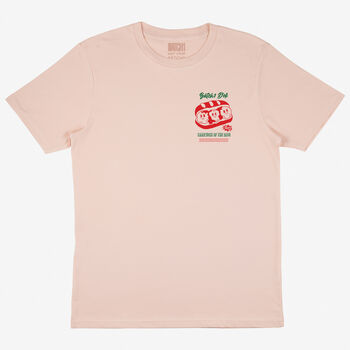Meatball Marinara Sub Merch Logo T Shirt In Peach, 2 of 2