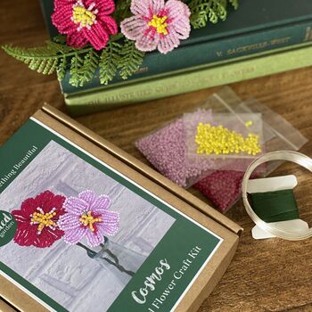 Cosmos Beaded Flower Craft Kit, 2 of 4