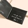 Personalised Handwritten Men's Leather Wallet, thumbnail 5 of 7