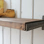 Industrial Wood And Steel Shelf, thumbnail 2 of 7