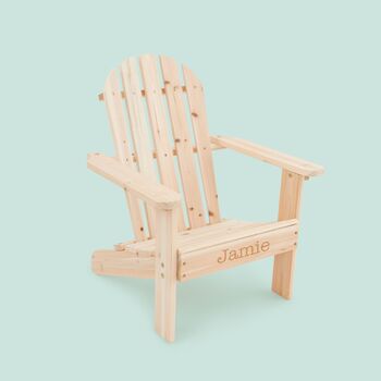 Personalised Wooden Children’s Outdoor Chair, 2 of 3