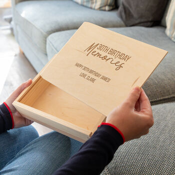 Personalised Milestone Birthday Photo Box 18th 21st 30th 40th 50th, 2 of 4