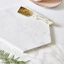 Botanical Personalised Marble Serving Board, thumbnail 3 of 4