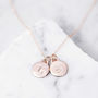 Rose Gold Initial Necklace, thumbnail 1 of 9