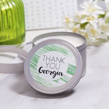 Thank You Scented Tin Candle Gift, 8 of 11