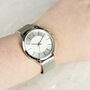 Personalised Silver Wrist Watch Gift Unisex, thumbnail 4 of 9
