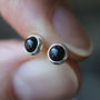 Tiny Sterling Silver Gemstone Earrings, thumbnail 4 of 7