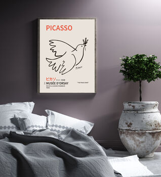 Picasso Japanese Peace Dove Exhibition Art Print, 2 of 3