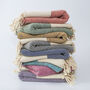 Personalised Cotton Throw, Christmas Gift For Mother, thumbnail 3 of 8