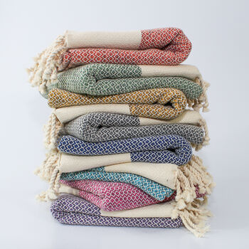 Personalised Cotton Throw, Christmas Gift For Mother, 3 of 8