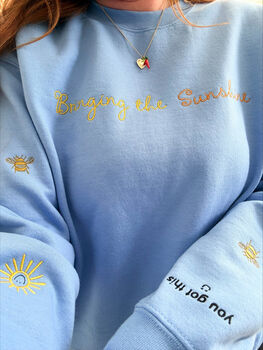 Bringing The Sunshine Embroidered Sweatshirt, 8 of 8