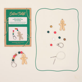 Make Your Own Gingerbread Keyring Kit, 3 of 8