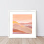 Sunset Desert Mountain Landscape Print, thumbnail 5 of 7