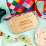 Personalised Concert Ticket Details Christmas Bauble, thumbnail 1 of 4