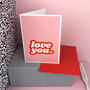 Love You Valentine's Day Card, thumbnail 3 of 3