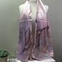 Ladies 100% Silk Scarf Ombre Light Pink, thumbnail 5 of 5