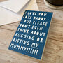 Funny I Love You Lots Daddy… Father's Day Card From Kids, thumbnail 1 of 5