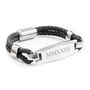 Personalised Men's Leather ID Bracelet, thumbnail 8 of 10