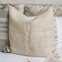 Hand Loomed Indian Wool Tassel Cushion Cover, thumbnail 1 of 3