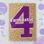 Fourth Birthday Card | Fantastic Four, thumbnail 2 of 3