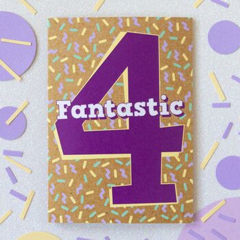 Fourth Birthday Card | Fantastic Four, 2 of 3
