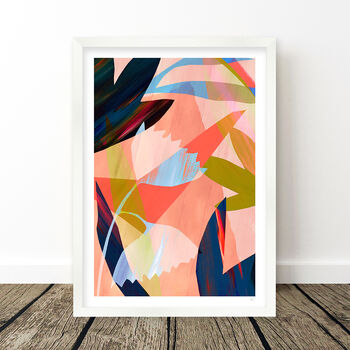 Large Abstract Flower Art Print, 7 of 10