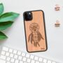 Dreamcatcher Bee Wooden Phone Case iPhone Samsung, thumbnail 1 of 6