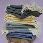 Herringbone Soft Cotton Blanket, Personalised Gift, thumbnail 9 of 12
