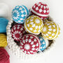 Set Of Nine Christmas Baubles Crochet Kit, thumbnail 1 of 7