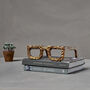 Elton Gold Glasses Sculpture, thumbnail 2 of 4