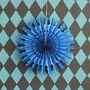 Blue Paper Fan Hanging Decoration, thumbnail 1 of 4