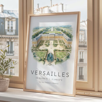 Versailles Palace France Travel Poster, 4 of 7
