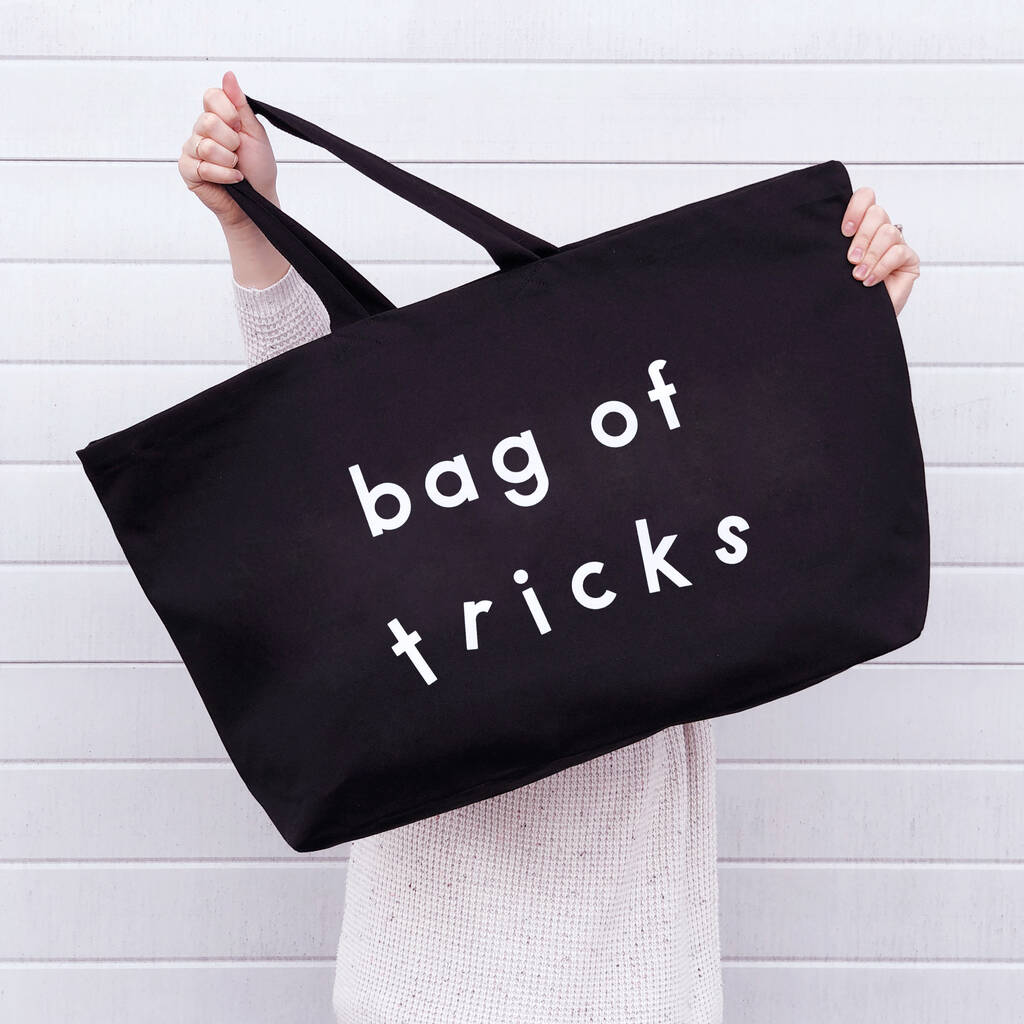 'bag Of Tricks' Black Really Big Bag By Alphabet Bags ...