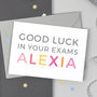Personalised Good Luck In Your Exams Card, thumbnail 2 of 3